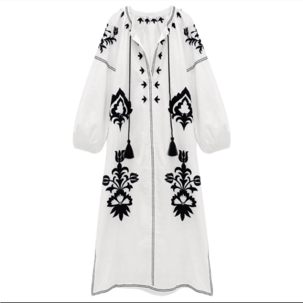 Beautiful embroider zara dress